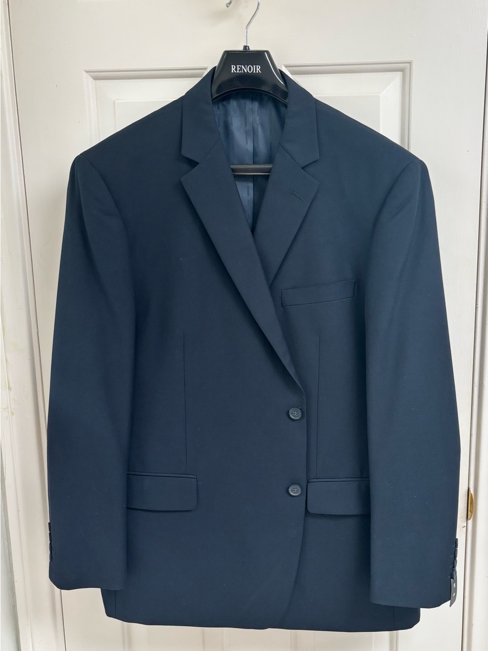 RenOir Jewelry Navy Blue Two-Button Men's Blazer